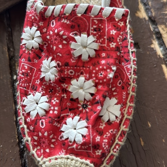 Jack Rogers 1960 picnic cotton woven espadrilles NWOT 6.5 - Picture 6 of 6